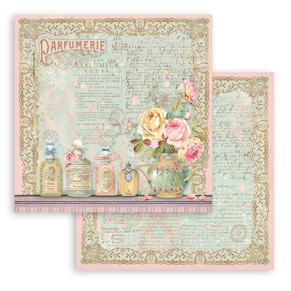 Rose Parfum 12"x12" Scrapbooking Pad