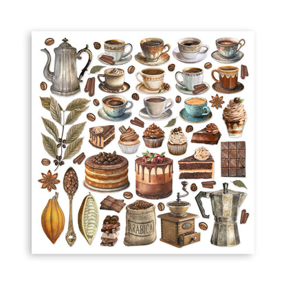 Coffee and Chocolate 12"x12" Scrapbooking Pad