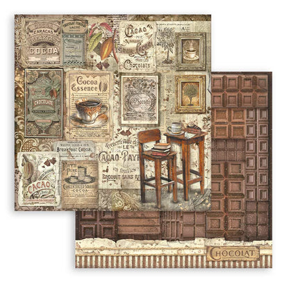 Coffee and Chocolate 12"x12" Scrapbooking Pad