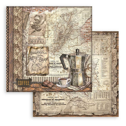 Coffee and Chocolate 12"x12" Scrapbooking Pad