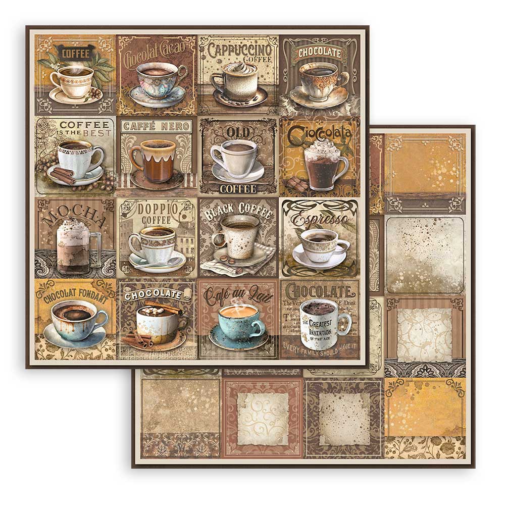 Coffee and Chocolate 12"x12" Scrapbooking Pad