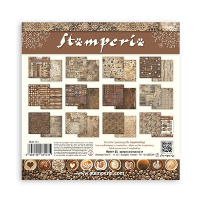 Coffee and Chocolate Backgrounds 12"x12" Scrapbooking Pad