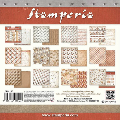 Gear up for Christmas Backgrounds 12"x12" Scrapbooking Pad