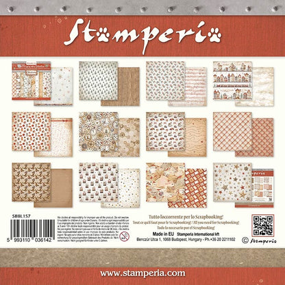 Gear Up for Christmas Backgrounds 8"x8" Scrapbooking Pad