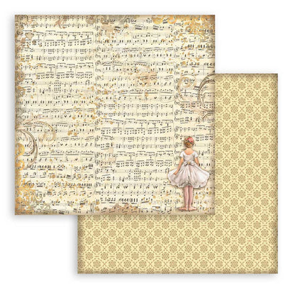 The Nutcracker Backgrounds 8"x8" Scrapbooking Pad