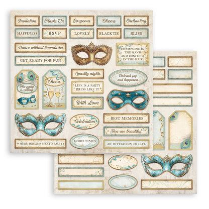 Masquerade 8"x8" Scrapbooking Pad