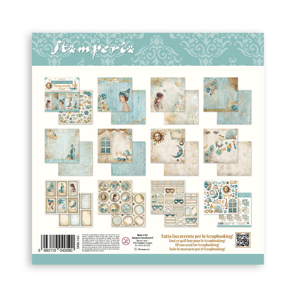 Masquerade 8"x8" Scrapbooking Pad