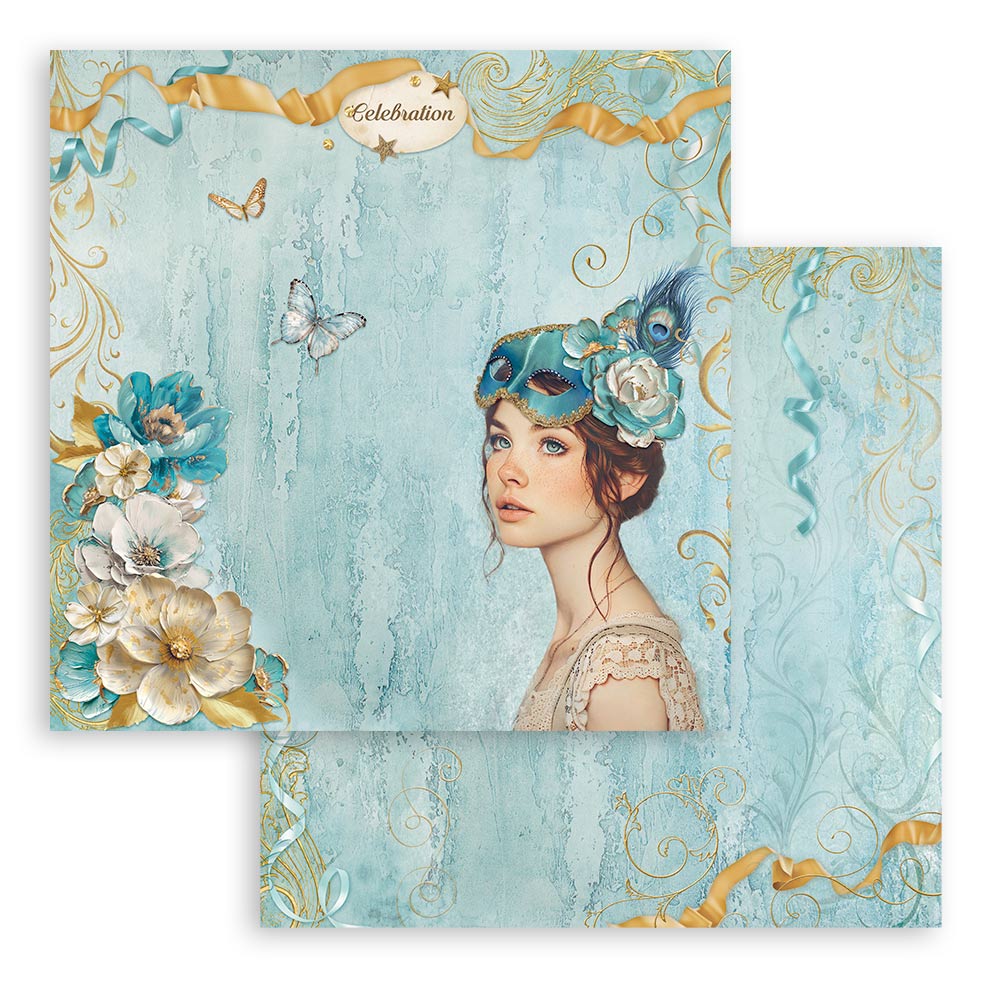 Masquerade 8"x8" Scrapbooking Pad