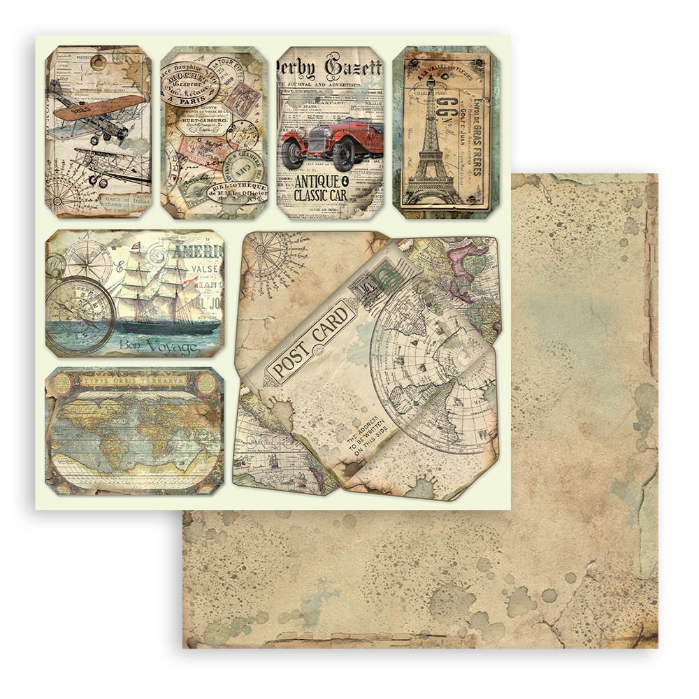 Around the World 12"x12" Scrapbooking Pad