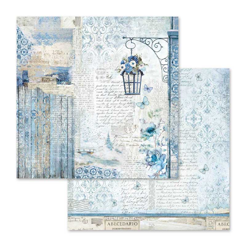 Blue Land 12"x12" Scrapbooking Pad