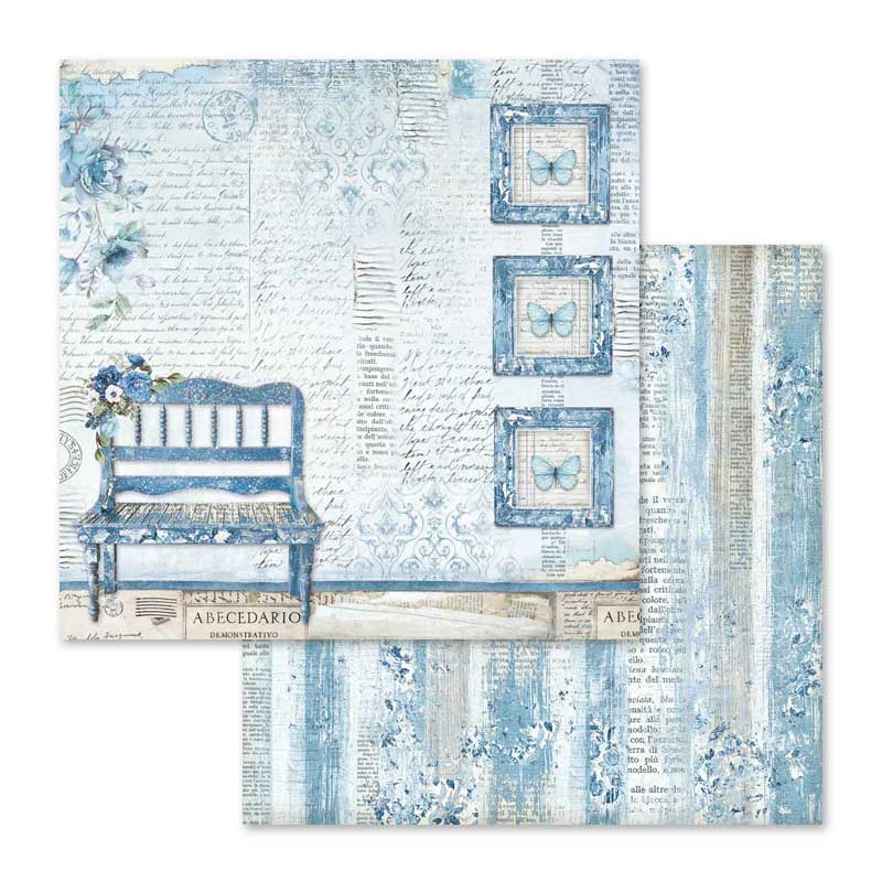 Blue Land 12"x12" Scrapbooking Pad