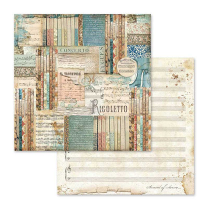 Music 12"x12" Scrapbooking Pad