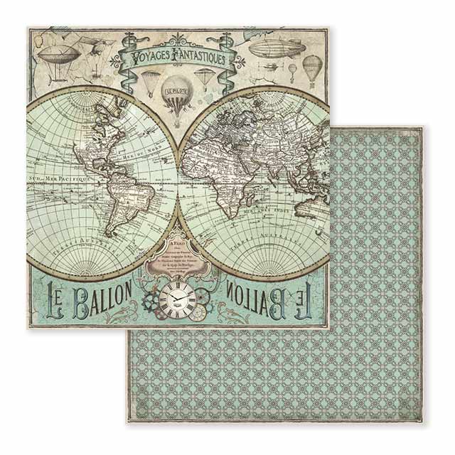 Voyages Fantastiques 12"x12" Scrapbooking Pad