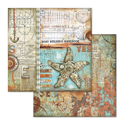 Mechanical Sea World 12"x12" Scrapbooking Pad