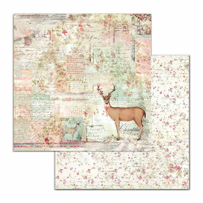 Pink Christmas 12"x12" Scrapbooking Pad