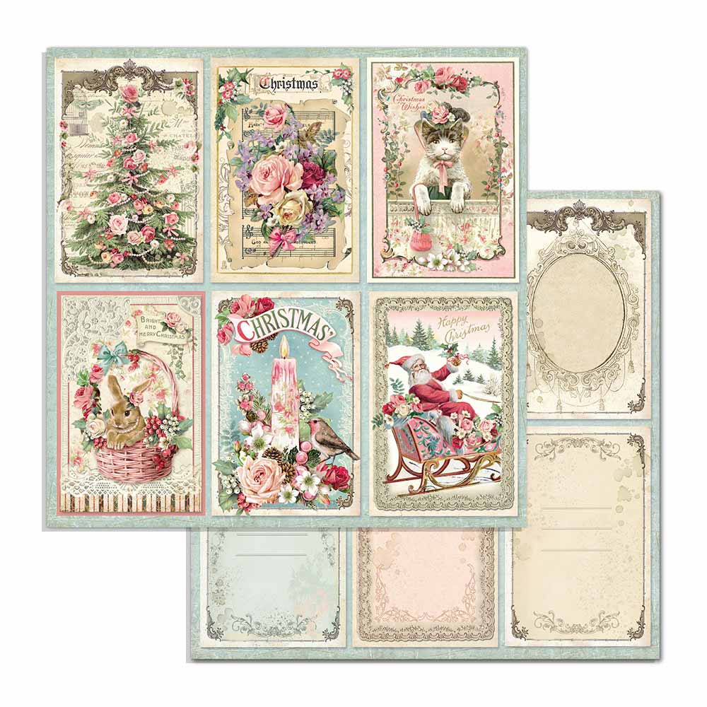 Pink Christmas 12"x12" Scrapbooking Pad