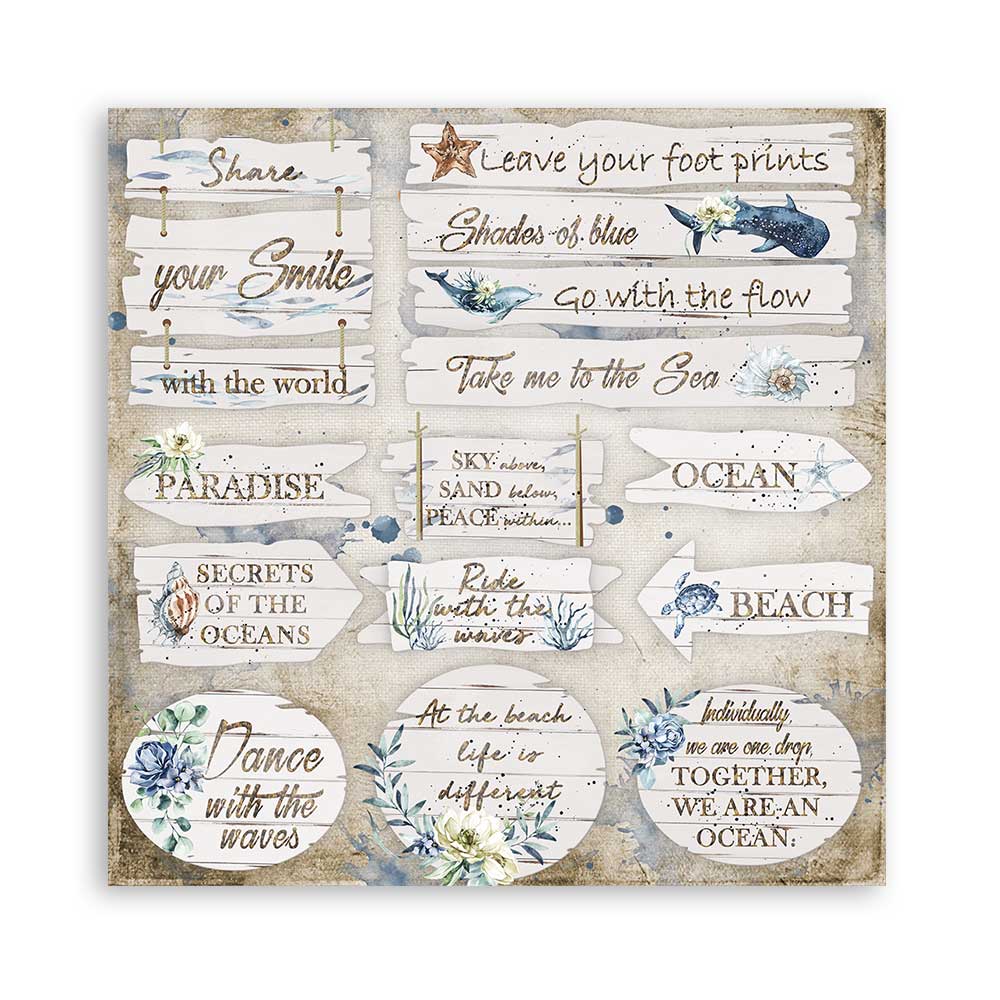 Romantic Sea Dream 12"x12" Scrapbooking Pad