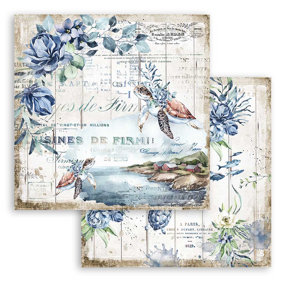 Romantic Sea Dream 12"x12" Scrapbooking Pad