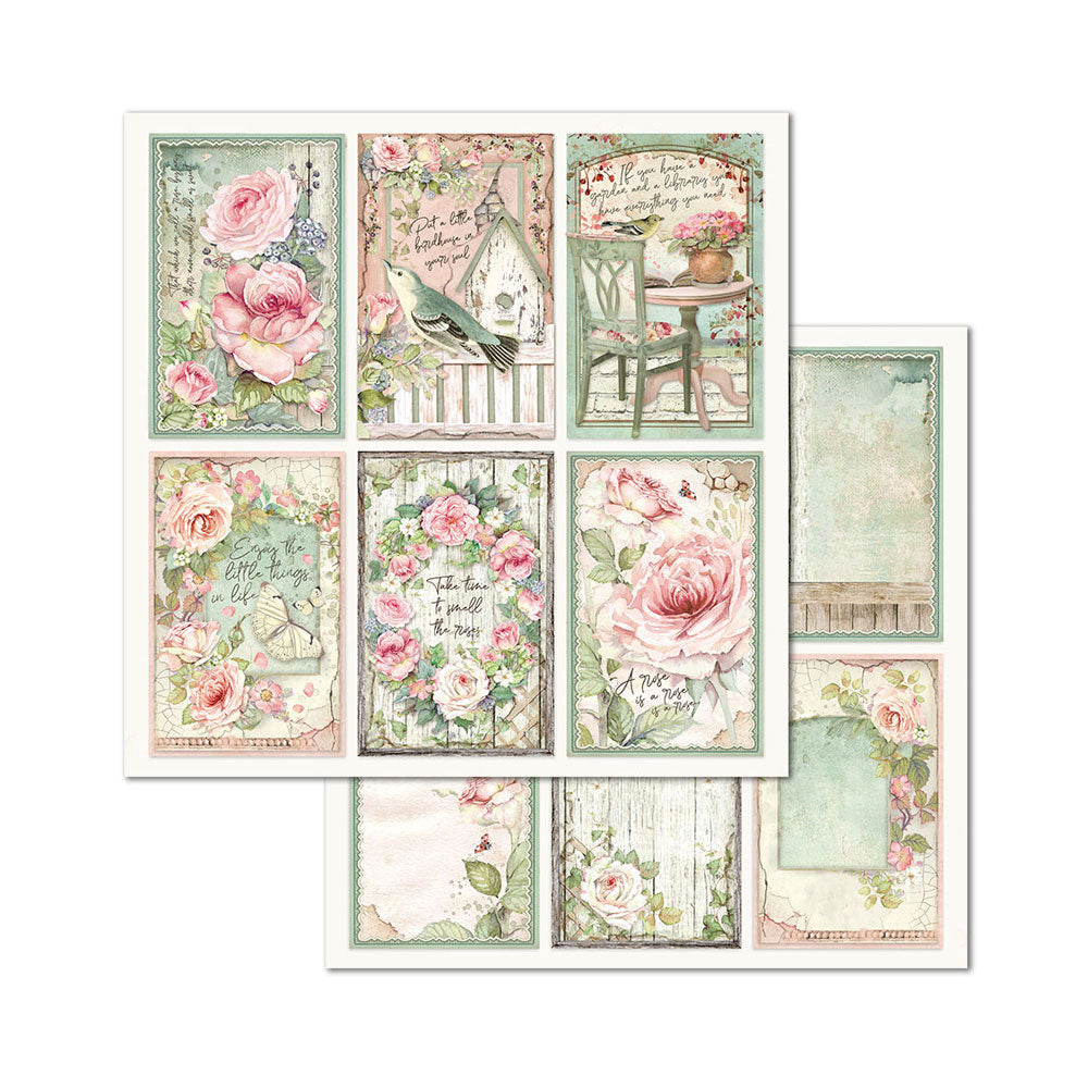 House of Roses 8"x8" Scrapbooking Pad