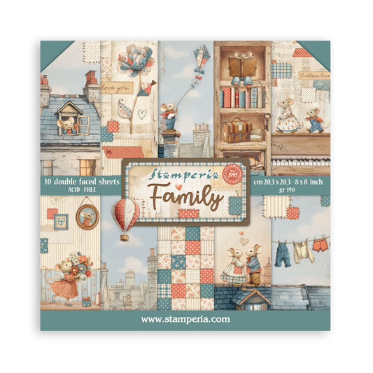 Family 8"x8" Scrapbooking Pad