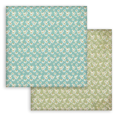 Daisy Art Backgrounds 8"x8" Scrapbooking Pad