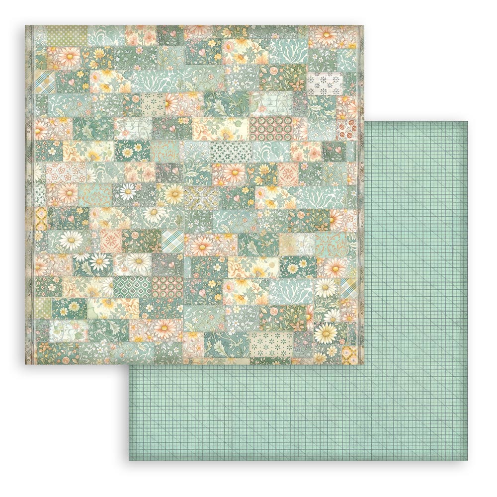 Daisy Art Backgrounds 8"x8" Scrapbooking Pad