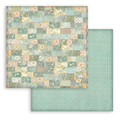 Daisy Art Backgrounds 8"x8" Scrapbooking Pad