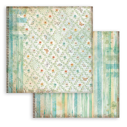 Daisy Art Backgrounds 8"x8" Scrapbooking Pad