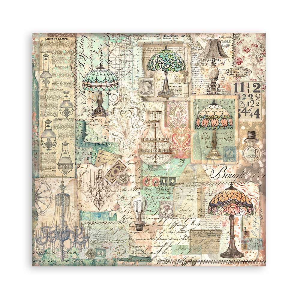 Brocante Antiques 12"x12" Single Faced Maxi Scrapbooking Pad