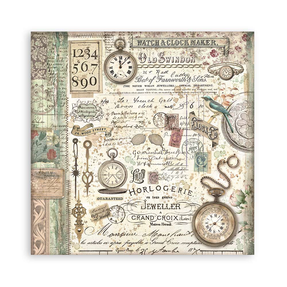 Brocante Antiques 12"x12" Single Faced Maxi Scrapbooking Pad