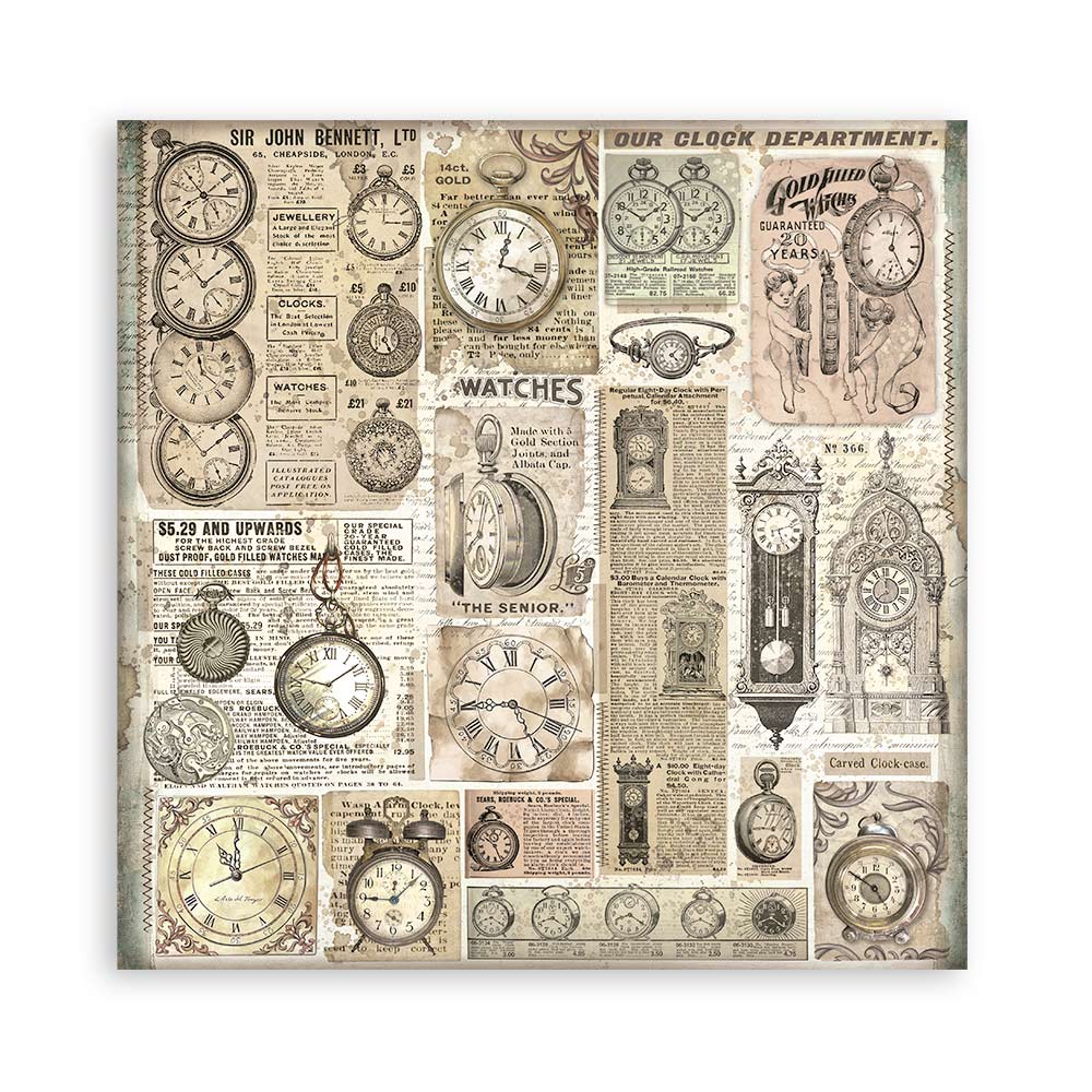 Brocante Antiques 12"x12" Single Faced Maxi Scrapbooking Pad