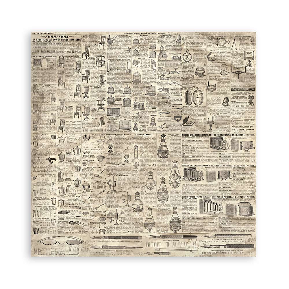 Brocante Antiques 12"x12" Single Faced Maxi Scrapbooking Pad