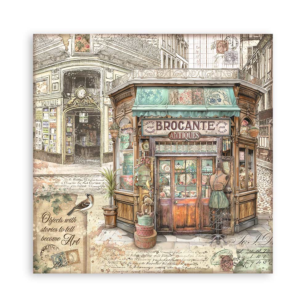 Brocante Antiques 12"x12" Single Faced Maxi Scrapbooking Pad