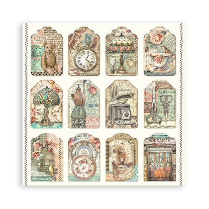 Brocante Antiques 12"x12" Single Faced Maxi Scrapbooking Pad