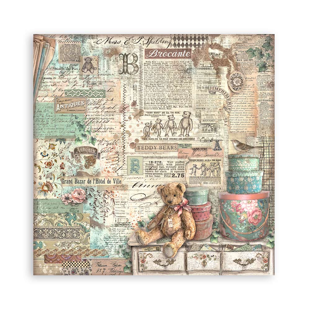 Brocante Antiques 12"x12" Single Faced Maxi Scrapbooking Pad