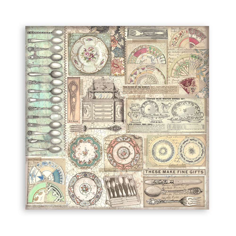 Brocante Antiques 12"x12" Single Faced Maxi Scrapbooking Pad
