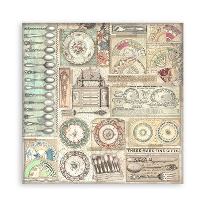 Brocante Antiques 12"x12" Single Faced Maxi Scrapbooking Pad