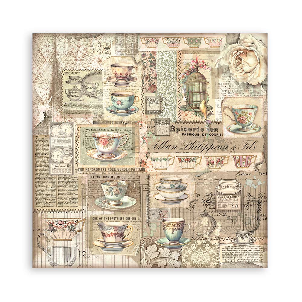 Brocante Antiques 12"x12" Single Faced Maxi Scrapbooking Pad