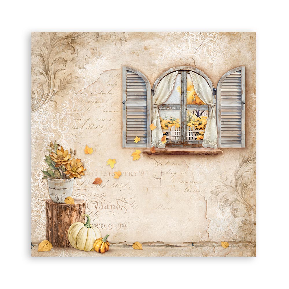 Golden Harmony 12"x12" Single Faced Maxi Scrapbooking Pad