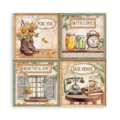 Golden Harmony 12"x12" Single Faced Maxi Scrapbooking Pad