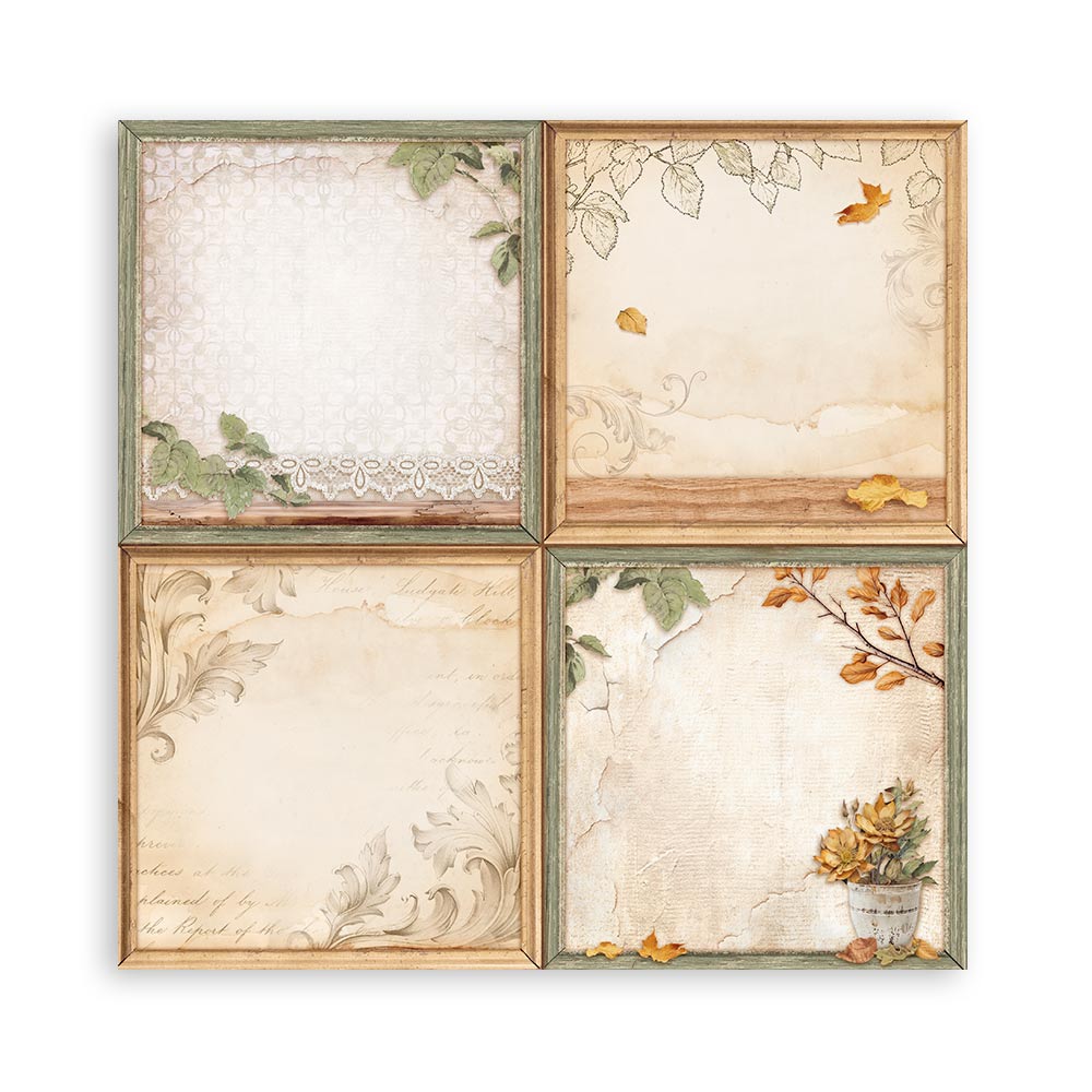 Golden Harmony 12"x12" Single Faced Maxi Scrapbooking Pad