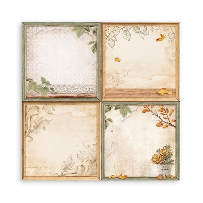 Golden Harmony 12"x12" Single Faced Maxi Scrapbooking Pad