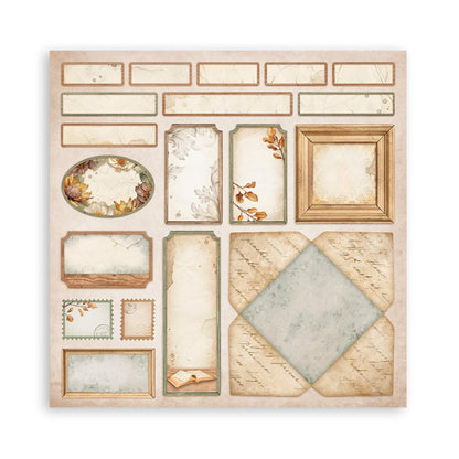 Golden Harmony 12"x12" Single Faced Maxi Scrapbooking Pad