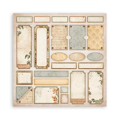 Golden Harmony 12"x12" Single Faced Maxi Scrapbooking Pad