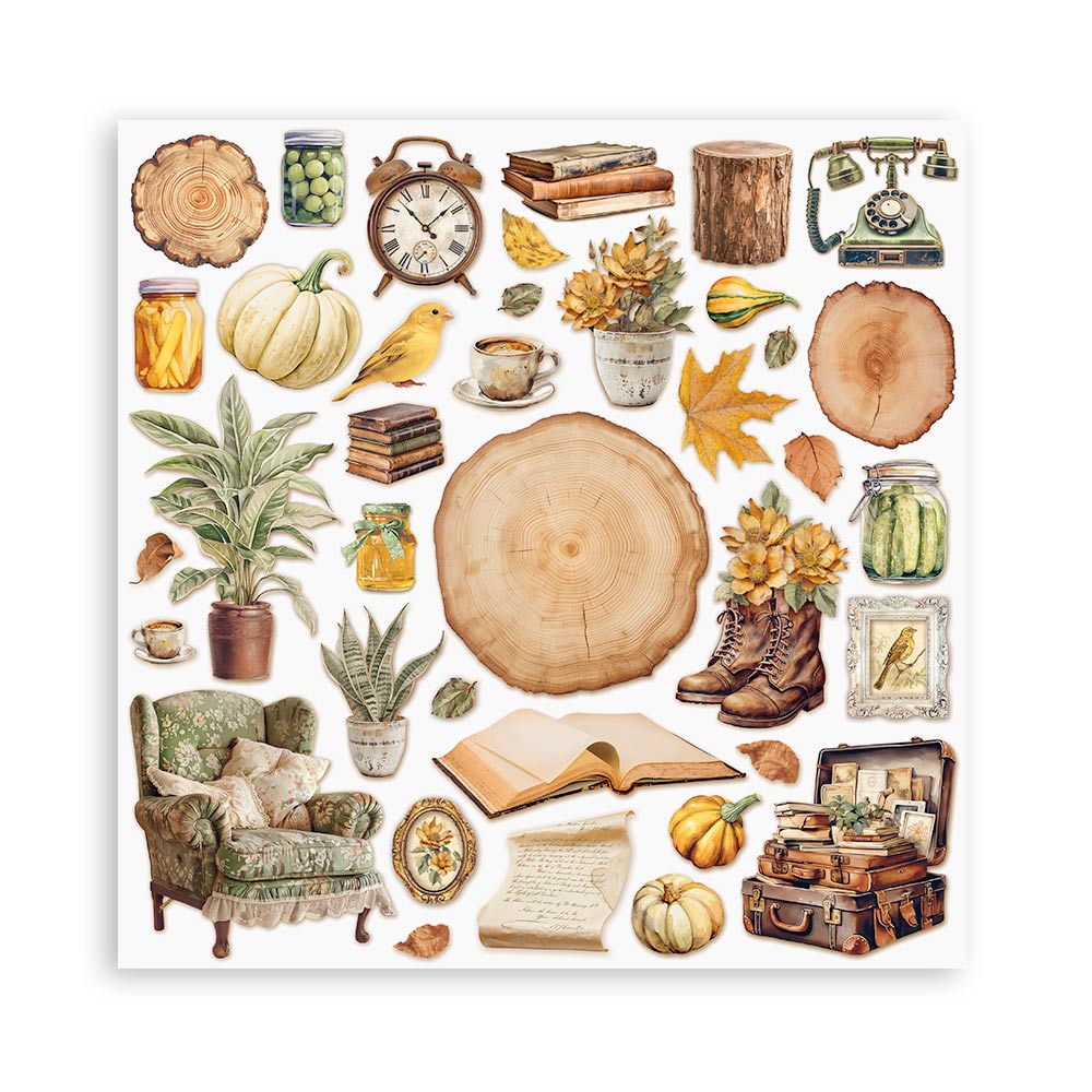 Golden Harmony 12"x12" Single Faced Maxi Scrapbooking Pad