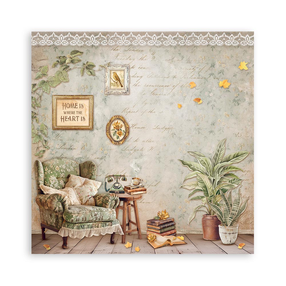 Golden Harmony 12"x12" Single Faced Maxi Scrapbooking Pad