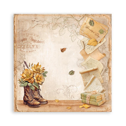 Golden Harmony 12"x12" Single Faced Maxi Scrapbooking Pad