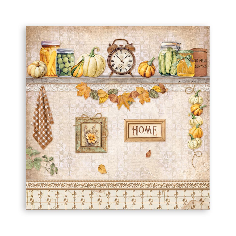 Golden Harmony 12"x12" Single Faced Maxi Scrapbooking Pad