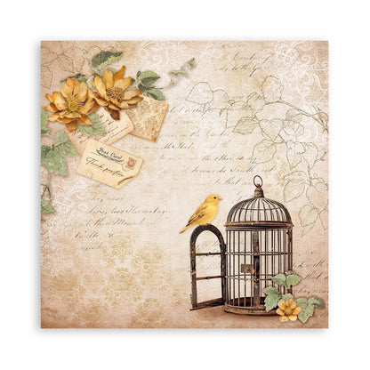 Golden Harmony 12"x12" Single Faced Maxi Scrapbooking Pad
