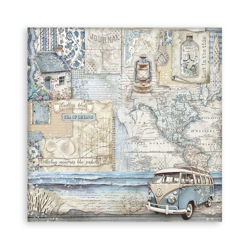 Silent Sea 12"x12" Single Faced Maxi Scrapbooking Pad